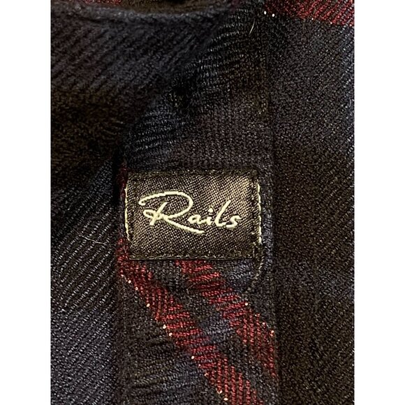 Rails Midnight Merlo Gold Plaid Hunter Flannel Button-Up Shirt SIZE-SMALL - Picture 10 of 10